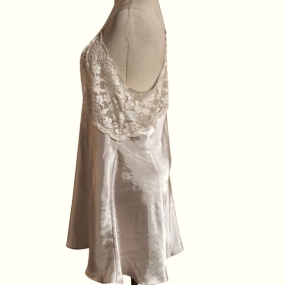 In Bloom Blush Pink Satin And Lace Slip Dress Nightie - Picture 4 of 6